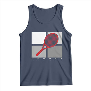 Tennis Obsession Tank Top Vintage Sports Lover Gift TS12 Navy Print Your Wear