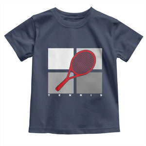 Tennis Obsession Toddler T Shirt Vintage Sports Lover Gift TS12 Navy Print Your Wear