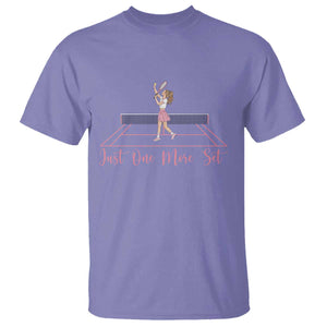 Just One More Set T Shirt Funny Tennis Player Gift For Women TS12 Violet Print Your Wear