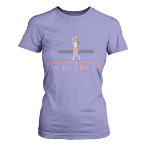 Just One More Set T Shirt For Women Funny Tennis Player Gift For Women TS12 Violet Print Your Wear