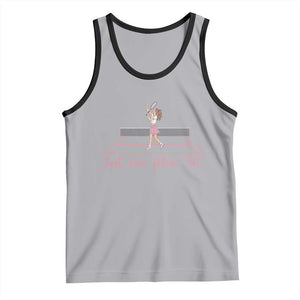 Just One More Set Tank Top Funny Tennis Player Gift For Women TS12 Athletic Heather Black Print Your Wear