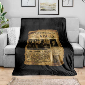 Rosa Parks Throw Blanket Female Empowerment History Gift TS12 Print Your Wear