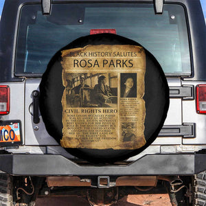 Rosa Parks Spare Tire Cover Female Empowerment History Gift TS12 No hole Black Print Your Wear