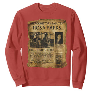 Rosa Parks Sweatshirt Female Empowerment History Gift TS12 Red Print Your Wear