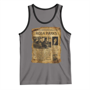 Rosa Parks Tank Top Female Empowerment History Gift TS12 Deep Heather Black Print Your Wear