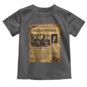 Rosa Parks Toddler T Shirt Female Empowerment History Gift TS12 Dark Heather Print Your Wear
