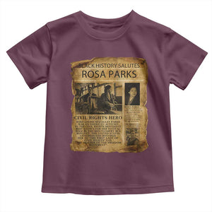 Rosa Parks Toddler T Shirt Female Empowerment History Gift TS12 Maroon Print Your Wear