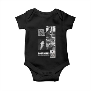 Rosa Parks Baby Onesie Strong Black Woman Leader TS12 Black Print Your Wear