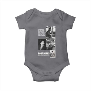 Rosa Parks Baby Onesie Strong Black Woman Leader TS12 Charcoal Print Your Wear