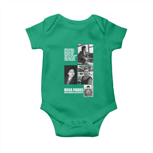 Rosa Parks Baby Onesie Strong Black Woman Leader TS12 Irish Green Print Your Wear
