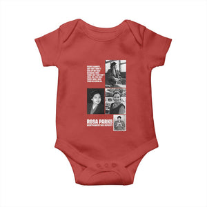 Rosa Parks Baby Onesie Strong Black Woman Leader TS12 Red Print Your Wear