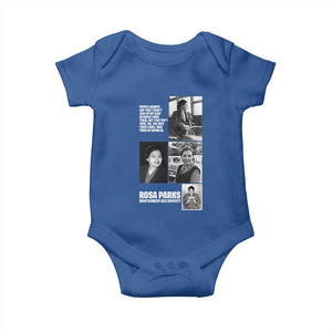 Rosa Parks Baby Onesie Strong Black Woman Leader TS12 Royal Blue Print Your Wear