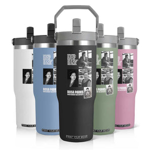Rosa Parks Flip Straw Tumbler Strong Black Woman Leader TS12 Print Your Wear