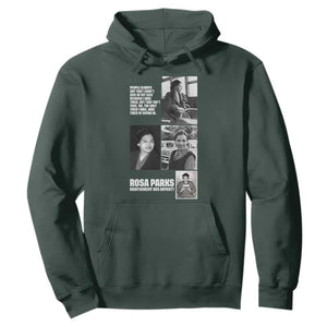 Rosa Parks Hoodie Strong Black Woman Leader TS12 Dark Forest Green Print Your Wear