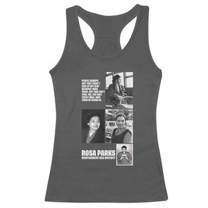 Rosa Parks Racerback Tank Top Strong Black Woman Leader TS12 Dark Heather Print Your Wear