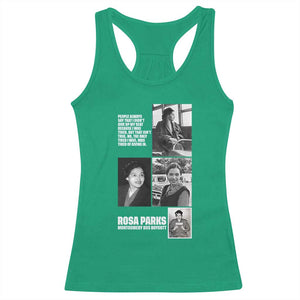 Rosa Parks Racerback Tank Top Strong Black Woman Leader TS12 Irish Green Print Your Wear