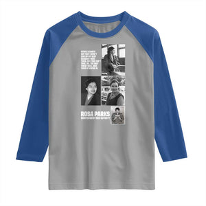 Rosa Parks Raglan Shirt Strong Black Woman Leader TS12 Sport Gray Royal Print Your Wear