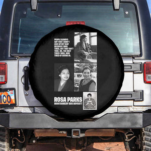 Rosa Parks Spare Tire Cover Strong Black Woman Leader TS12 No hole Black Print Your Wear