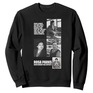 Rosa Parks Sweatshirt Strong Black Woman Leader TS12 Black Print Your Wear