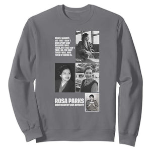 Rosa Parks Sweatshirt Strong Black Woman Leader TS12 Charcoal Print Your Wear