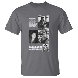 Rosa Parks T Shirt Strong Black Woman Leader TS12 Charcoal Print Your Wear