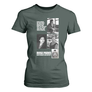 Rosa Parks T Shirt For Women Strong Black Woman Leader TS12 Dark Forest Green Print Your Wear