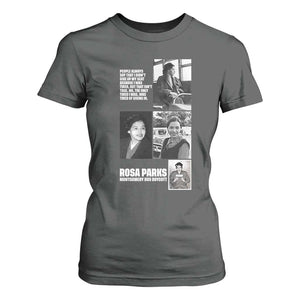 Rosa Parks T Shirt For Women Strong Black Woman Leader TS12 Dark Heather Print Your Wear