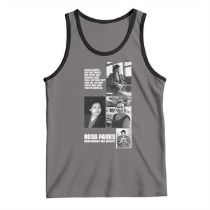 Rosa Parks Tank Top Strong Black Woman Leader TS12 Deep Heather Black Print Your Wear