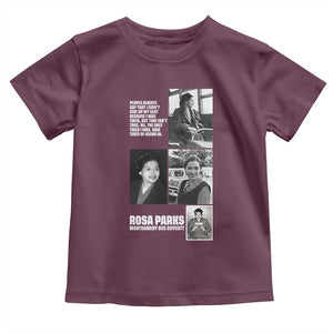 Rosa Parks Toddler T Shirt Strong Black Woman Leader TS12 Maroon Print Your Wear