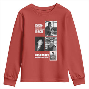 Rosa Parks Youth Sweatshirt Strong Black Woman Leader TS12 Red Print Your Wear