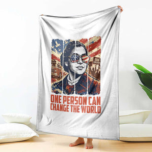 Rosa Parks Civil Rights Legacy Throw Blanket One Person Can Change The World TS12 Print Your Wear