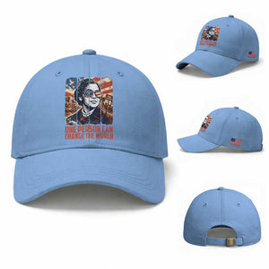 Rosa Parks Civil Rights Legacy Baseball Cap One Person Can Change The World TS12 Baseball Cap Universal Fit Light Blue Print Your Wear