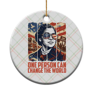 Rosa Parks Civil Rights Legacy Ceramic Ornament One Person Can Change The World TS12 1pc Christmas Plaid Print Your Wear