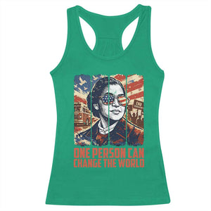 Rosa Parks Civil Rights Legacy Racerback Tank Top One Person Can Change The World TS12 Irish Green Print Your Wear