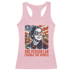 Rosa Parks Civil Rights Legacy Racerback Tank Top One Person Can Change The World TS12 Light Pink Print Your Wear