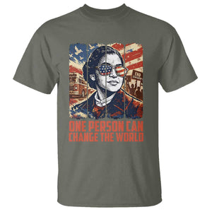 Rosa Parks Civil Rights Legacy T Shirt One Person Can Change The World TS12 Military Green Print Your Wear