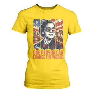 Rosa Parks Civil Rights Legacy T Shirt For Women One Person Can Change The World TS12 Daisy Print Your Wear