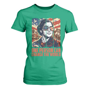 Rosa Parks Civil Rights Legacy T Shirt For Women One Person Can Change The World TS12 Irish Green Print Your Wear