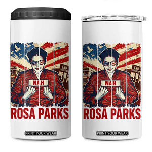 Nah Rosa Parks 4 in 1 Can Cooler Tumbler Black History Month Gift TS12 One Size: 16 oz White Print Your Wear
