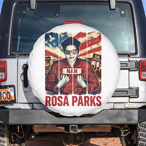 Nah Rosa Parks Spare Tire Cover Black History Month Gift TS12 No hole White Print Your Wear