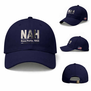 Nah Rosa Parks Baseball Cap Female Empowerment American History TS12 Baseball Cap Universal Fit Dark Blue Print Your Wear
