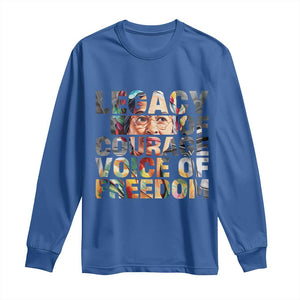 Rosa Parks Long Sleeve Shirt Legacy Of Courage Voice Of Freedom TS12 Royal Blue Print Your Wear