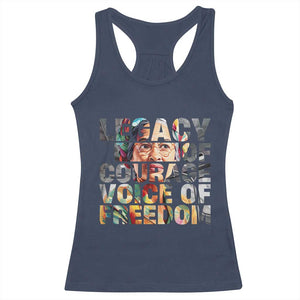 Rosa Parks Racerback Tank Top Legacy Of Courage Voice Of Freedom TS12 Navy Print Your Wear