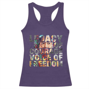 Rosa Parks Racerback Tank Top Legacy Of Courage Voice Of Freedom TS12 Purple Print Your Wear