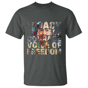 Rosa Parks T Shirt Legacy Of Courage Voice Of Freedom TS12 Dark Heather Print Your Wear