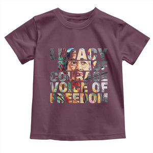 Rosa Parks Toddler T Shirt Legacy Of Courage Voice Of Freedom TS12 Maroon Print Your Wear
