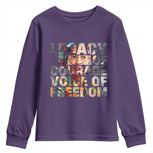 Rosa Parks Youth Sweatshirt Legacy Of Courage Voice Of Freedom TS12 Purple Print Your Wear