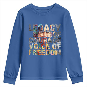 Rosa Parks Youth Sweatshirt Legacy Of Courage Voice Of Freedom TS12 Royal Blue Print Your Wear