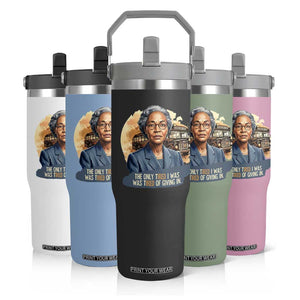 Rosa Parks Tired Of Giving In Flip Straw Tumbler Civil Rights Activist TS12 Print Your Wear