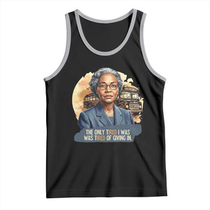 Rosa Parks Tired Of Giving In Tank Top Civil Rights Activist TS12 Black Athletic Heather Print Your Wear